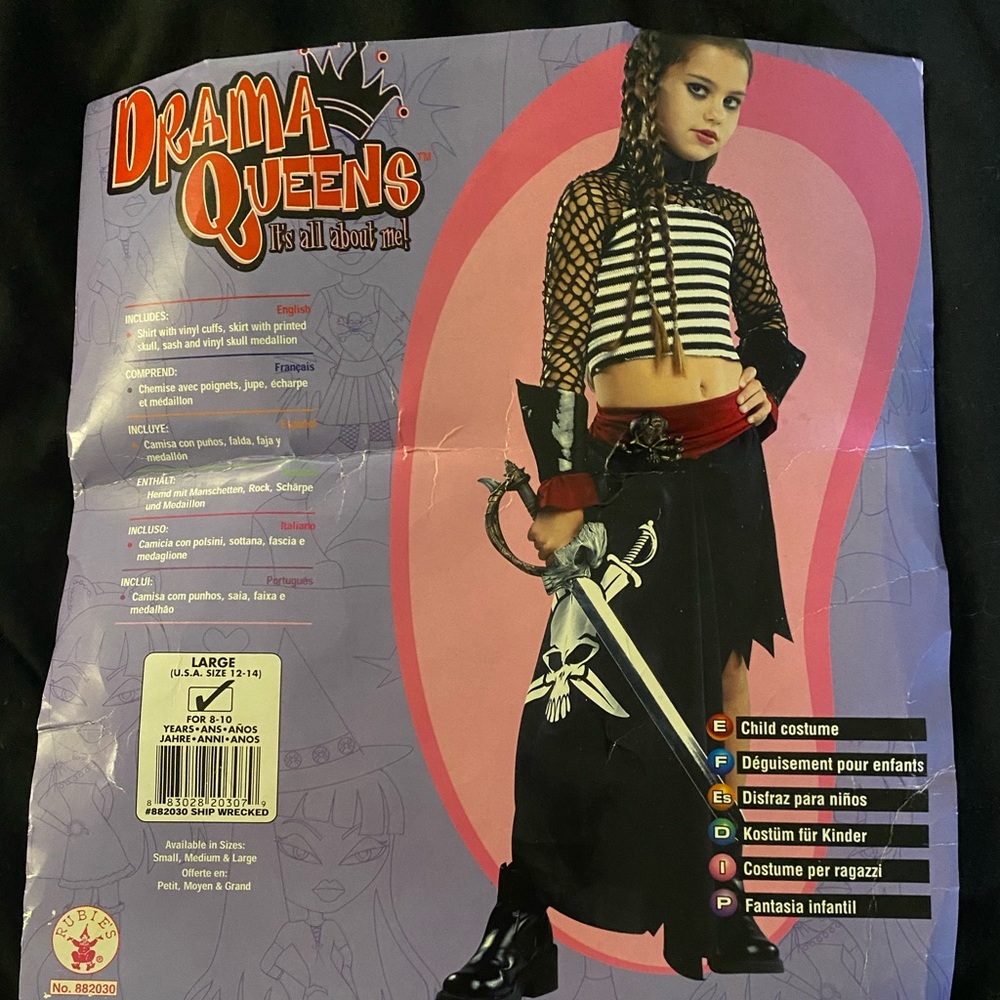 Shipwrecked Pirate Child Costume - Large (12)